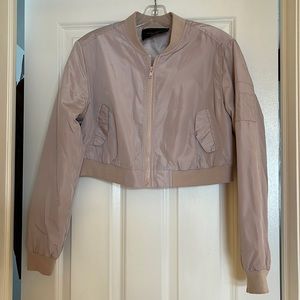 EUC Akira Black Label Cropped Bomber Jacket (L)💕💕